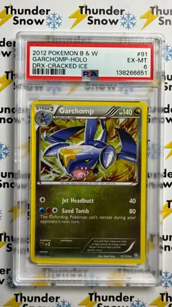 ⚡❄ 2012 Pokemon B & W Cracked Ice #91 Garchomp Holo PSA 6 - Image 1