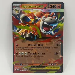 Pokemon Mega Evolutions Mega Camerupt EX 022/132 NM - Image 1
