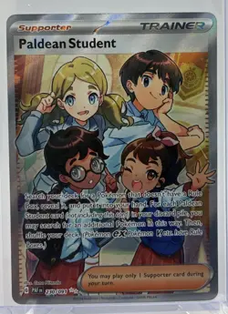 Pokemon TCG - Paldean Students - 230/091 - Paldean Fates Full Art Trainer - NM/M - Image 1
