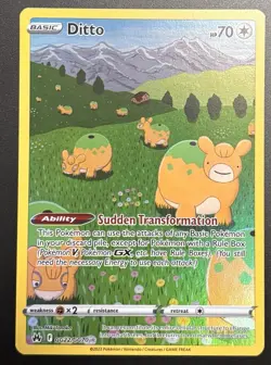 Pokemon Ditto GG22/GG70 Ultra Rare Crown Zenith Galarian Gallery Full Art NM - Image 1