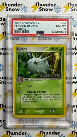 ⚡❄ 2005 Pokemon Deoxys #46 S Reverse Foil Stamp PSA 8 - Image 1