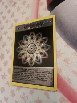 Pokemon TCG Rainbow Energy Holo League Promo Bleed Error LP - Image 2