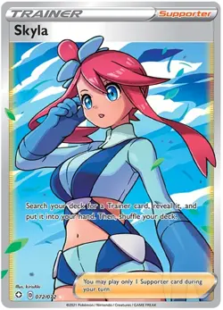 1x Skyla - 072/072 - Ultra Rare NM-Mint Pokemon SWSH04.5 - Shining Fates - Image 1