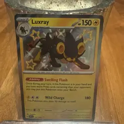 Luxray 137/091 Sv: Paldean Fates Shiny Rare Holo Pokemon TCG - Image 1