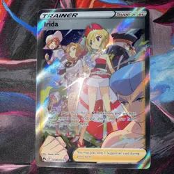 Pokemon Irida Full Art Ultra Rare Holo GG63/GG70 Crown Zenith Trainer TCG - Image 2