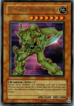 Yugioh Elemental Hero Bladedge YSD-EN019 Ultra Rare NM - Image 1