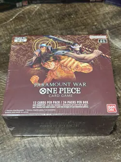 One Piece TCG Paramount War OP-02 Booster Box Red Bottom English Sealed New - Image 1
