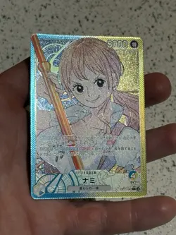 One Piece Japanese Nami Leader OP11-041 Parallel A Fist of Divine Speed NM! - Image 3