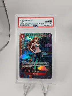 PSA 10 GEM MINT Nami SP OP01-016 OP05 Awakening of the New Era One Piece - Image 1