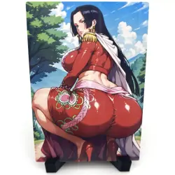 One Piece Boa Hancock Sexy Anime Waifu Girl Doujin Lewd Goddess Story Art Card - Image 1