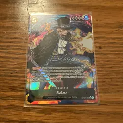 One Piece TCG Card Sabo OP04-083 Dressrosa/Revolutionary Army SR 1 - Image 3