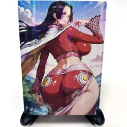 One Piece Boa Hancock Sexy Anime Waifu Girl Doujin Lewd Goddess Story Art Card - Image 2