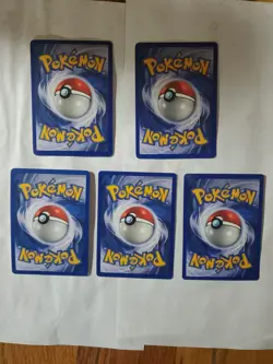 Vintage 5 Card LOT Pokemon Holos Moltres Chansey Pidgeot Vaporion Ninetales - Image 2
