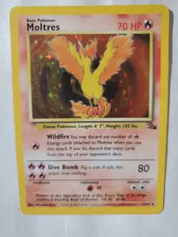 Vintage 5 Card LOT Pokemon Holos Moltres Chansey Pidgeot Vaporion Ninetales - Image 3