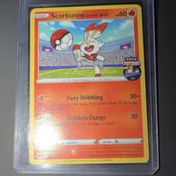 Pokemon TCG Scorbunny on the Ball Futsal Promo Cards English 2020 - Image 1