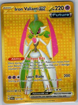 Iron Valiant ex - 261/182 SV04: Paradox Rift - Pokemon Card - NM - Image 1