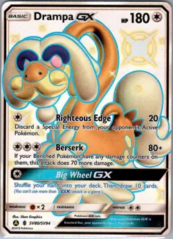 Drampa GX SV80/SV94 Hidden Fates: Shiny Vault - Pokemon Card - NM - Image 1