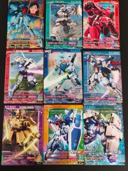 9 CP campaign Cards Gundam Try Age Japanese card lot B8-082 B8-072 etc aca480 - Image 1
