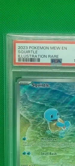 PSA 9 Squirtle 170/165 Pokemon Card 151 Illustration Rare English Mint Graded IR - Image 3