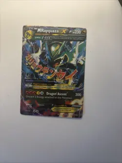 M Rayquaza EX 61/108 Full Art Ultra Rare XY Roaring Skies NM 2015 Pokemon Card - Image 3