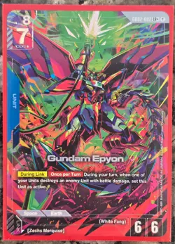 Gundam Epyon (LR+) GD02-002 - Gundam TCG Card Game - Dual Impact ALT ART FOIL - Image 1