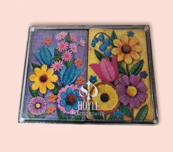 Hoyle Kent USA | Vintage Double Deck Playing Cards COMPLETE Floral Boho RARE - Image 1