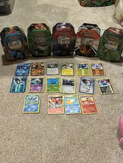 Pokemon Card Tin Collection (1000+) - Regulars, Reverse holos, Rares - Lot LP-NM - Image 1