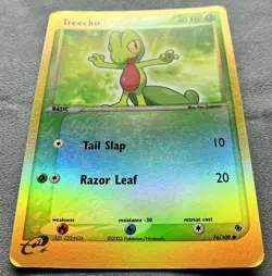 Pokemon TCG Treecko Reverse Holo Card 76/109 Ruby & Sapphire MP - Image 2