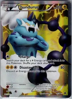 Thundurus 97/98 Emerging Powers - Pokemon Card - NM - Image 1