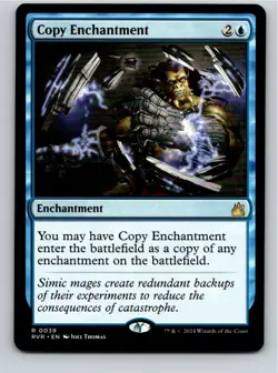 Magic the Gathering Copy Enchantment Ravnica Remastered MTG Free Shipping! - Image 1
