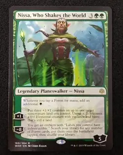 MTG Nissa, Who Shakes the World - War of the Spark 169/264 NM/Never Played - Image 1