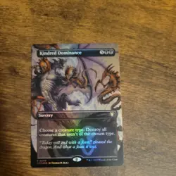 🌈 MTG Kindred Dominance BORDERLESS FOIL Commander Masters 640 NM - Image 1