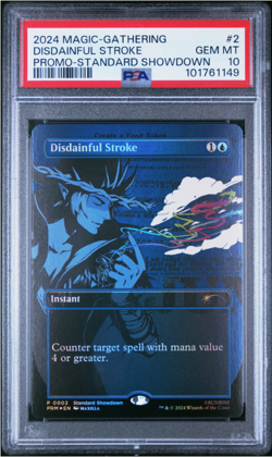 MTG PSA 10 Cowboy Bebop Disdainful Stroke #0002 Standard Showdown Promo Foil GM - Image 1