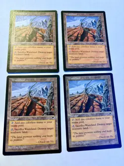 4x (Playset) MTG Wasteland - Tempest - Magic The Gathering 3x LP- 1x MP - Image 1