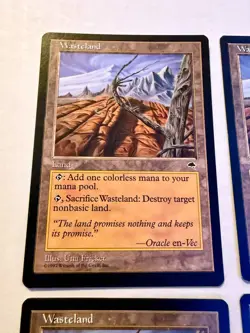 4x (Playset) MTG Wasteland - Tempest - Magic The Gathering 3x LP- 1x MP - Image 2