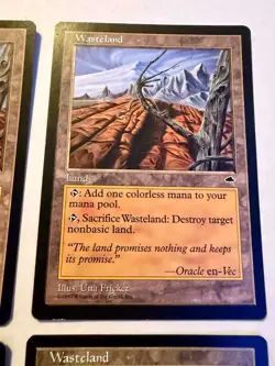 4x (Playset) MTG Wasteland - Tempest - Magic The Gathering 3x LP- 1x MP - Image 3
