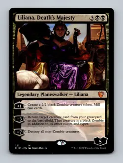 Liliana, Death's Majesty Commander: Innistrad: Midnight Hunt Non-Foil MTG LP - Image 1