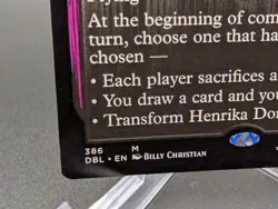 MTG Henrika Domnathi Henrika, Infernal Seer Innistrad: Double Feature 386... - Image 2