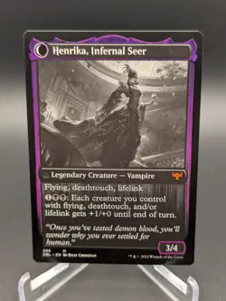 MTG Henrika Domnathi Henrika, Infernal Seer Innistrad: Double Feature 386... - Image 3
