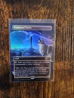 FOIL - Command Tower AVATAR Airbender Borderless Rainbow MTG Secret Lair (7063) - Image 1