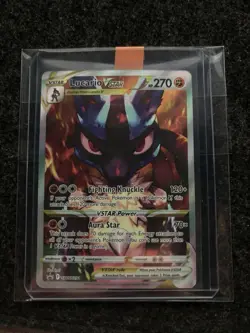 Pokemon TCG Lucario VSTAR SWSH291 Crown Zenith Promo Card Mint Condition - Image 1