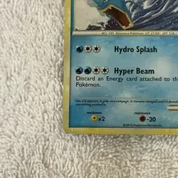 2010 Pokemon Gyarados HeartGold SoulSilver Cracked Ice Holo 4/123 - Image 5