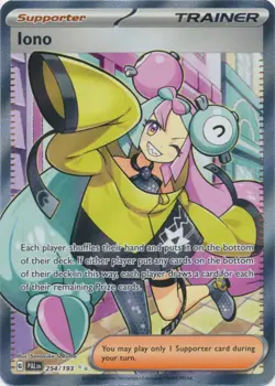 NM-Mint Iono - 254/193 - Ultra Rare Pokemon Paldea Evolved - Image 1