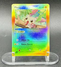 Plusle 8/97 Reverse Holo Pokemon EX Dragon 2003 Vintage LP - Image 2