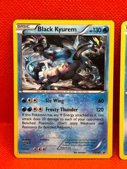 Pokemon Tcg Black Kyurem XY160 Cosmo Holo & White Kyurem 21/124 Holo - Image 3