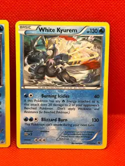 Pokemon Tcg Black Kyurem XY160 Cosmo Holo & White Kyurem 21/124 Holo - Image 4