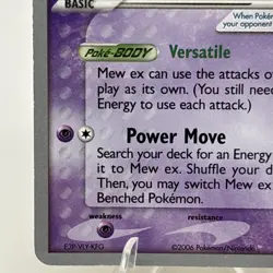 Mew ex - 2007 (Tom Roos) 88/92 World Championship Decks Regular Psychic Pokemon - Image 4