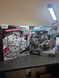 Pokemon TCG SV10.5 Black Bolt & White Flare Binder Collection Boxes Sealed New - Image 1