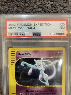 Pokemon Mewtwo Expedition Holo Rare #20 PSA 7 - Image 2