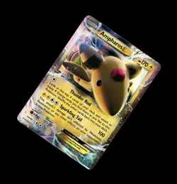 2015 Pokemon ANCIENT ORIGINS AMPHAROS EX FULL ART HOLO 27/98 RARE! PLAY - Image 1